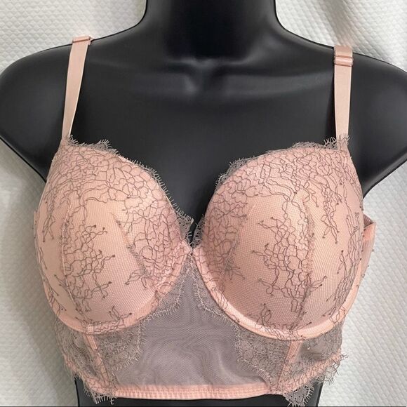 Victoria’s Secret Balconet Longline Cage Strap Bra - Picture 2 of 14